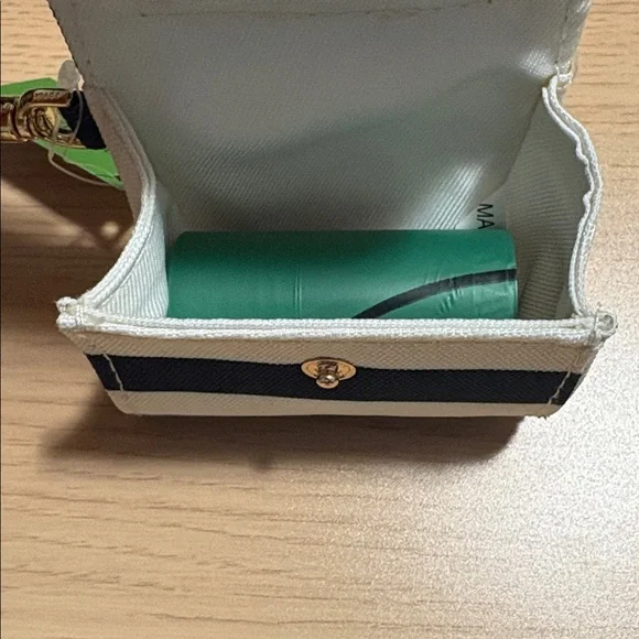 Kate Spade Striped Doggie Bag Holder with Gold Clip - Picture 6 of 6